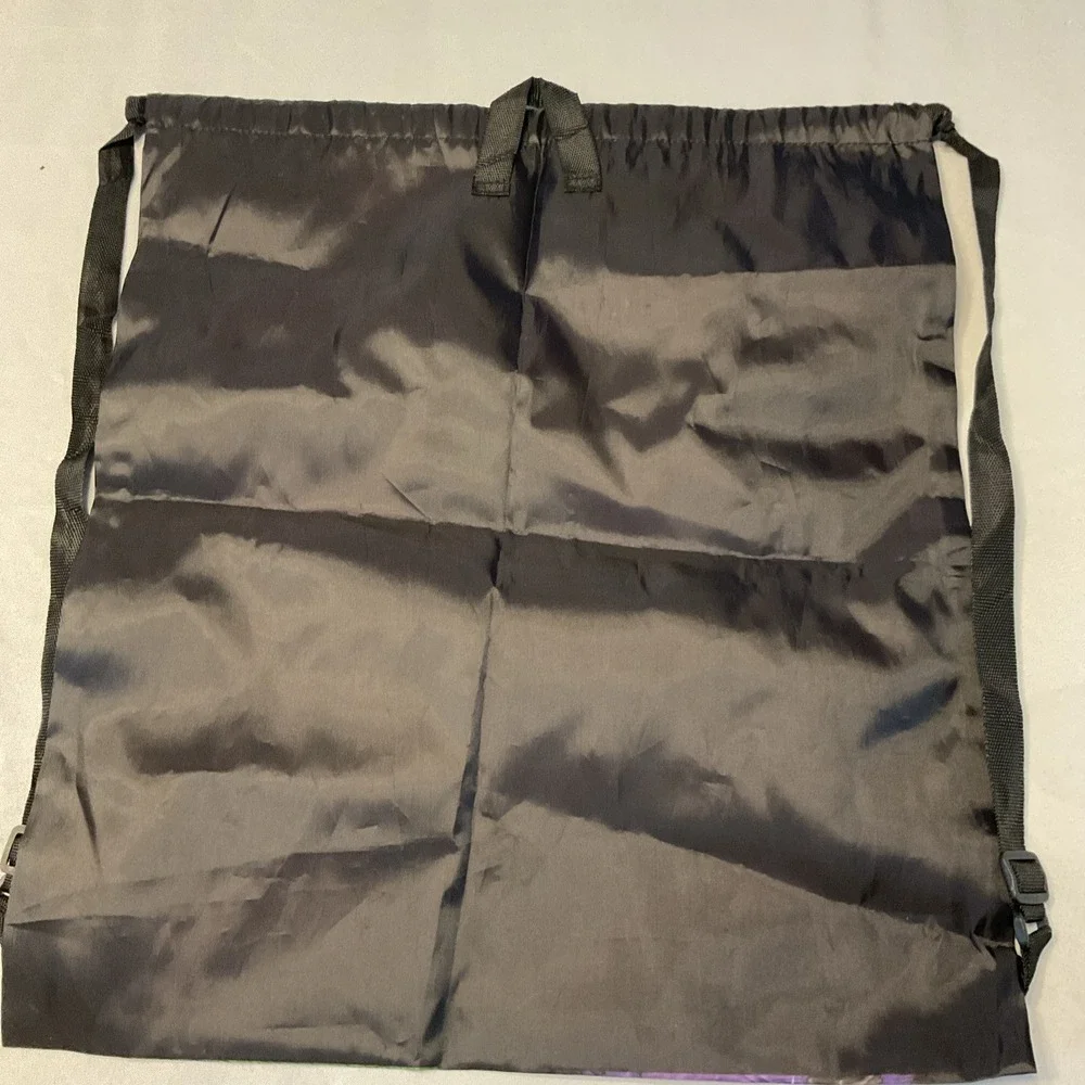 The Uno Lips Sketchers‎ Shoes Drawstring Backpack Bag 20x16 Gym Bag. Lightweight